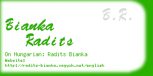 bianka radits business card